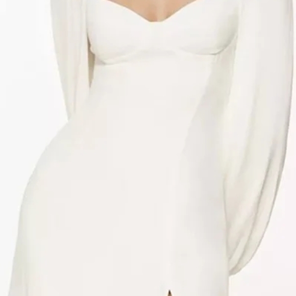Aritzia Wilfred White Novella Mini Dress - Picture 4 of 5